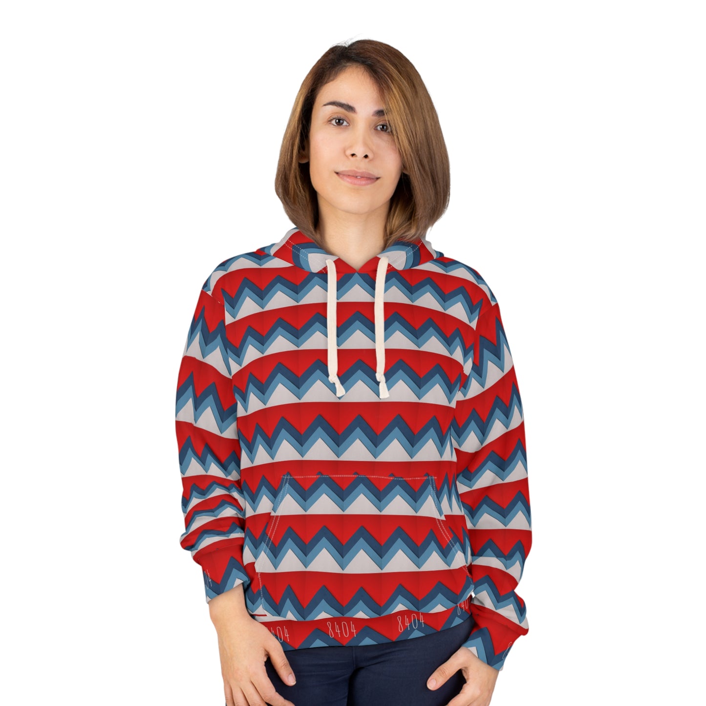8404's Unisex Adult "chevrons" Fashion Pullover Hoodie