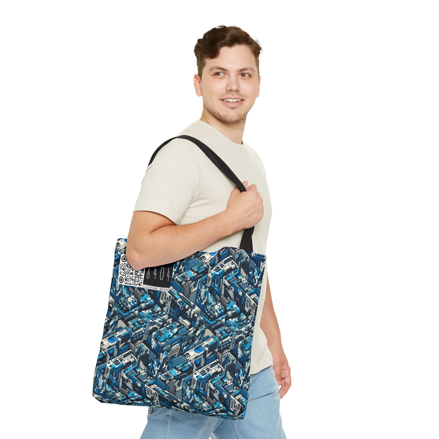 Tech Urban Camo Tech-Forward Streetwear With a Futuristic Military Edge Tote Bag - 8404 Design-51