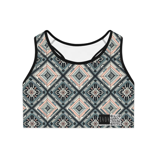 Tech Minimalism Minimalist Tech Sports Bra - 8404 Design-60