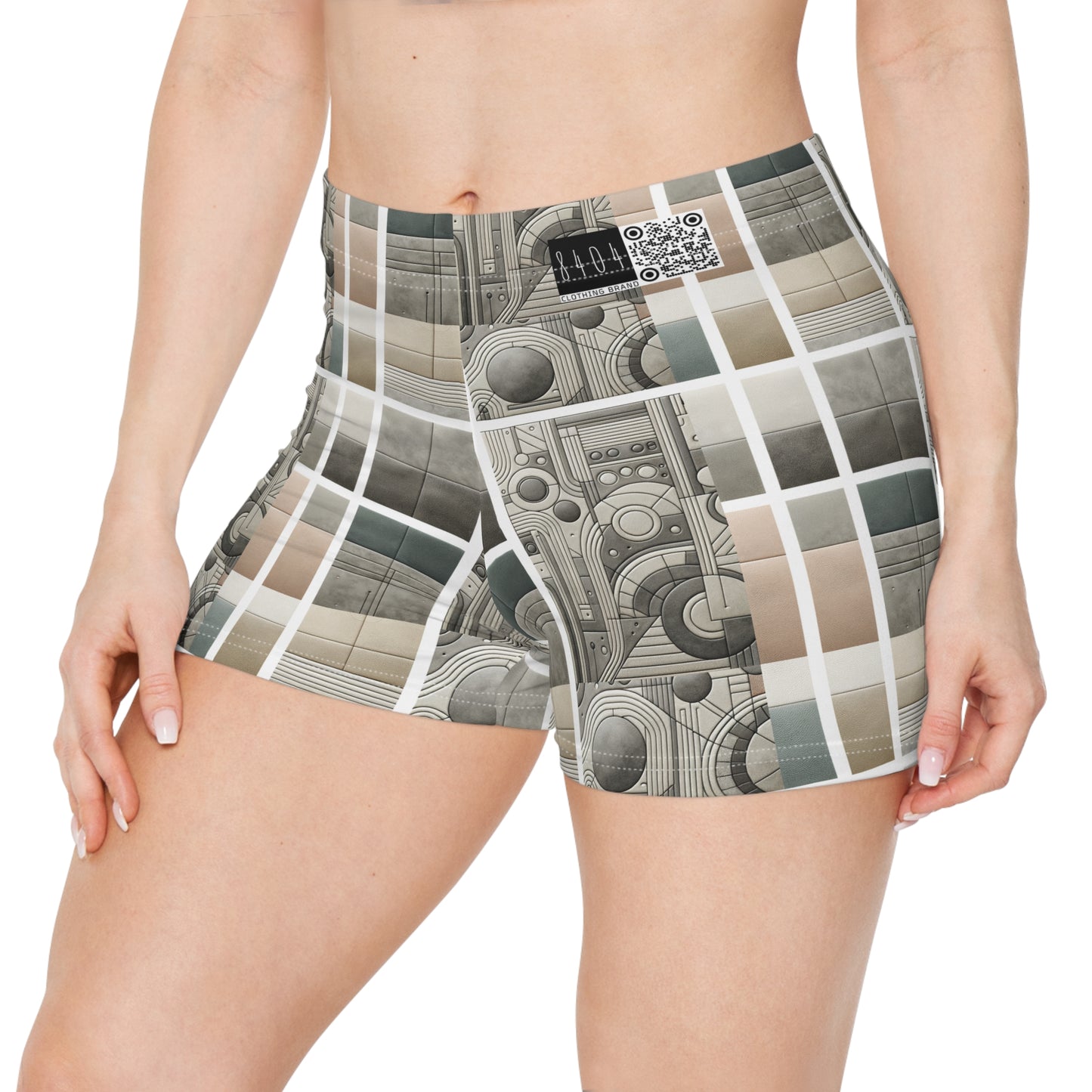 Tech Utility Chic Tech-Forward Minimalist Women's Shorts - 8404 Design-59