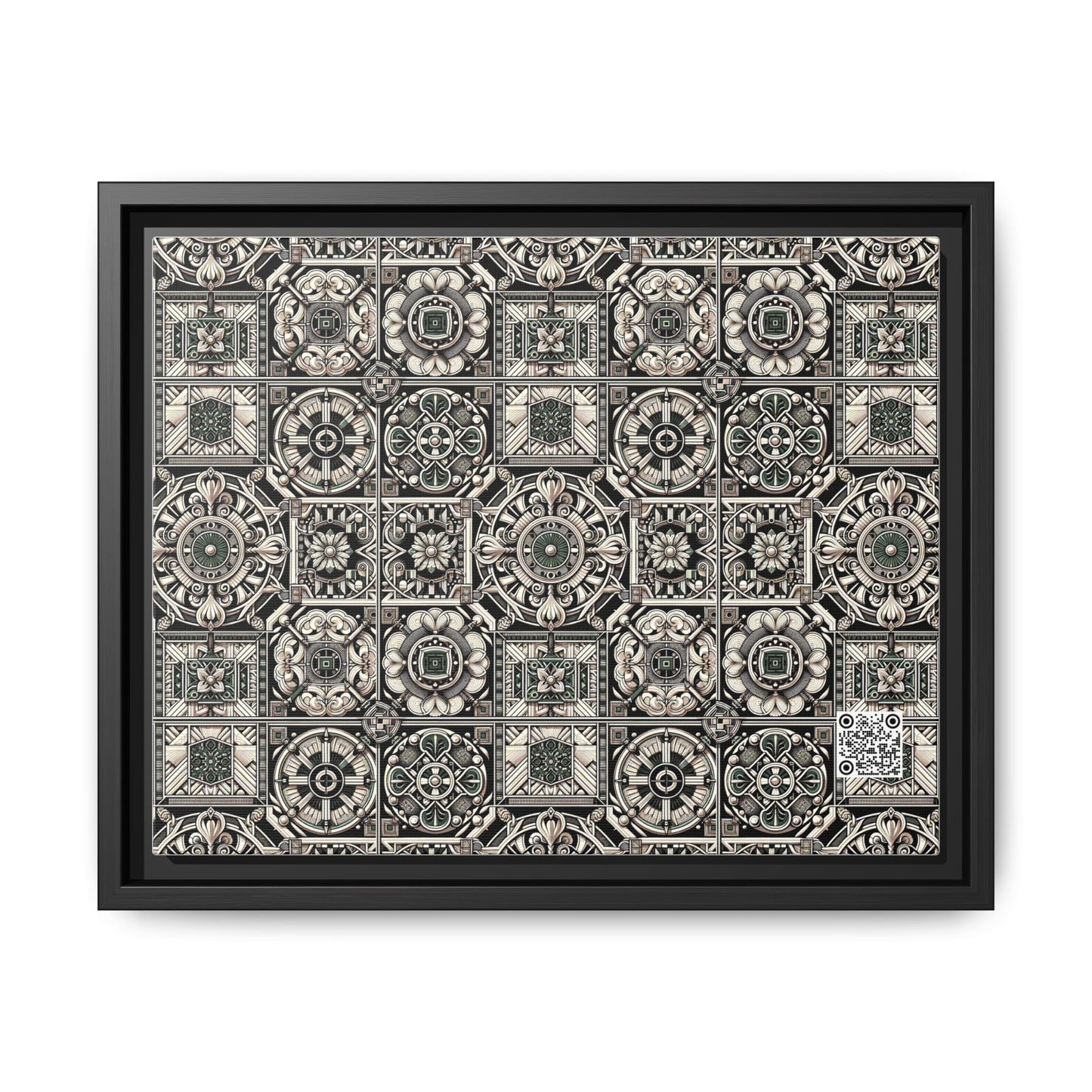 Cyber Garden Party Tech Garden Extravaganza Matte Canvas, Framed (multi-Color) - 8404 Design-45 A