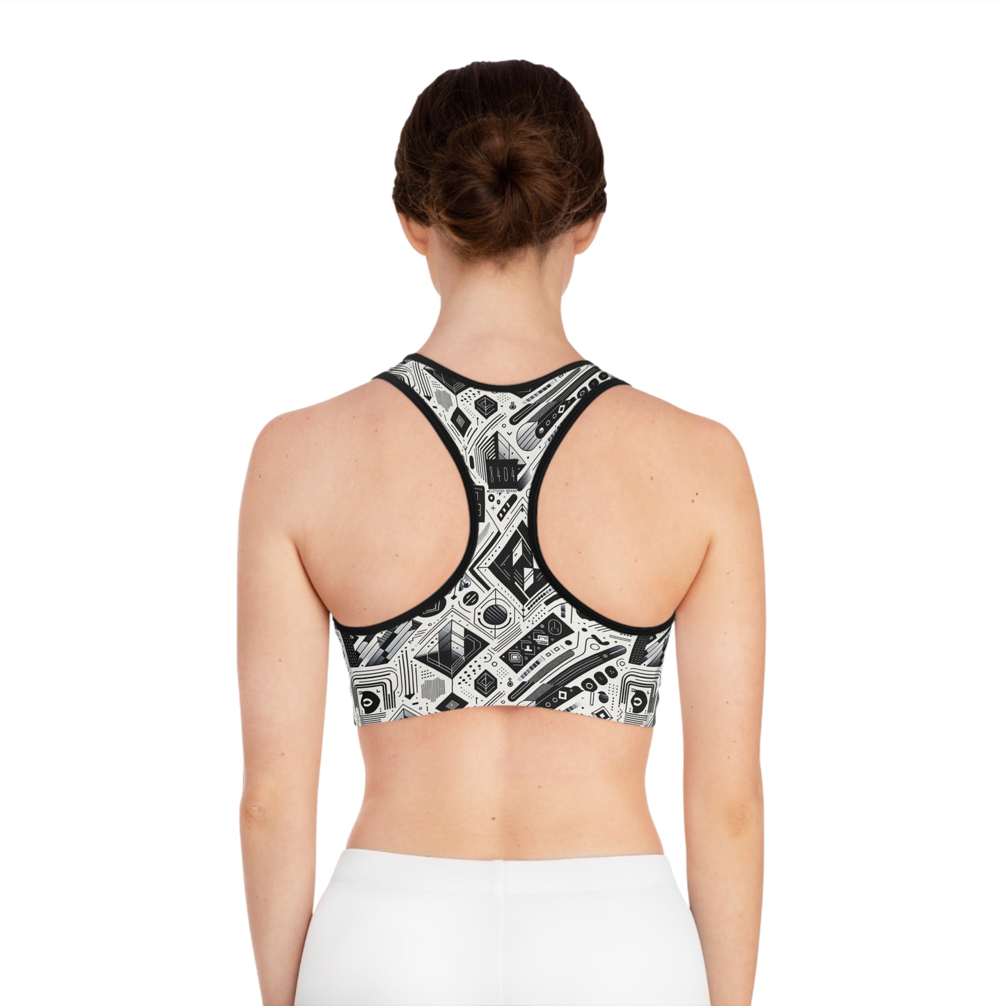 Tech Minimalism Minimalist Tech Sports Bra - 8404 Design-72