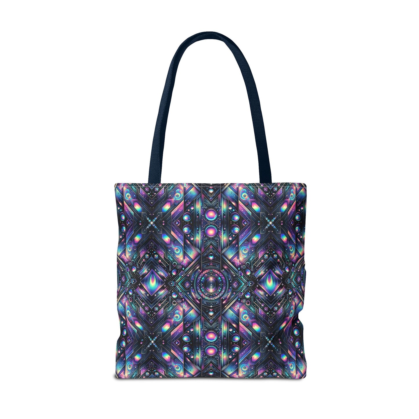 Galactic Hues Tech-Forward Cosmic Fusion Tote Bag - 8404 Design-58