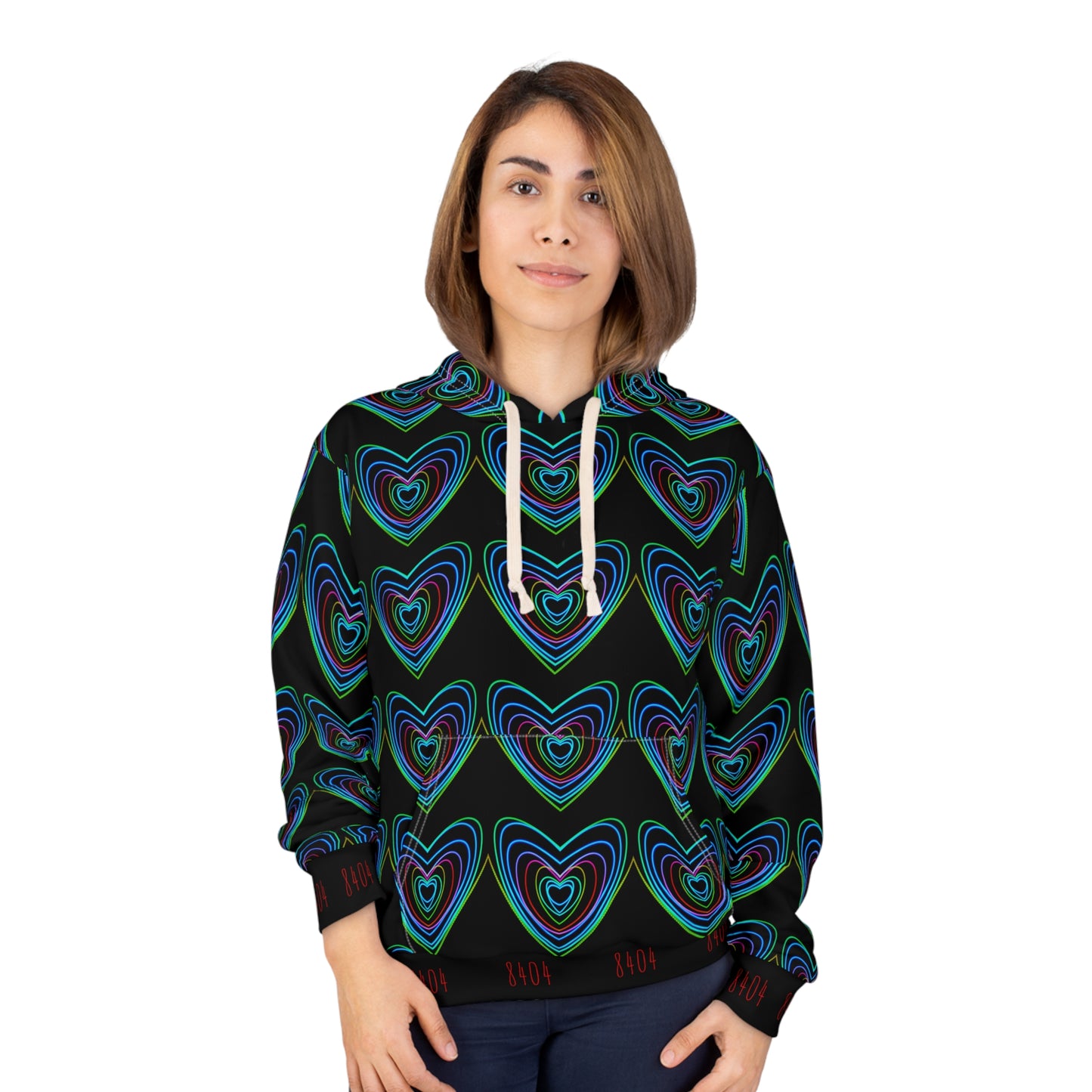 8404's Unisex Adult "glows of Love" Fashion Pullover Hoodie