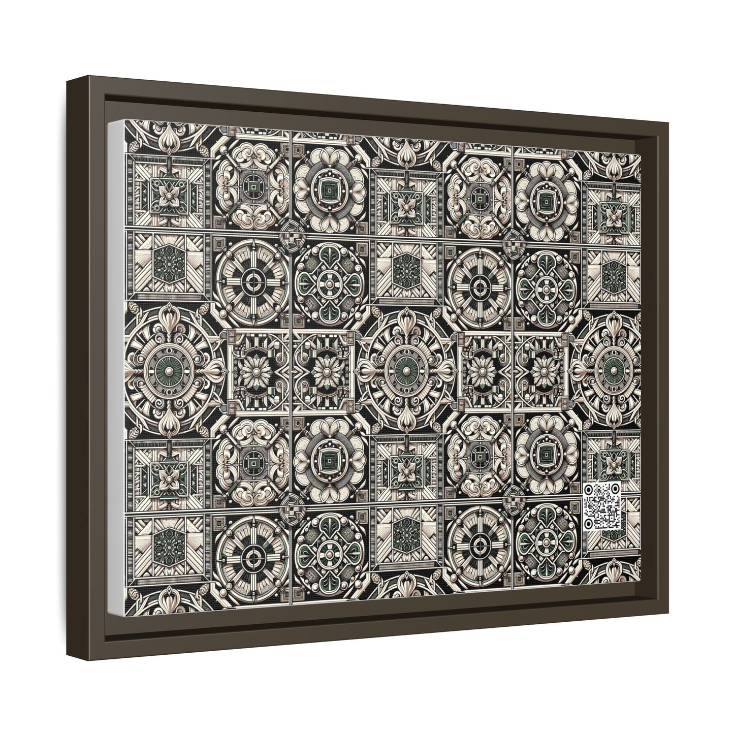 Cyber Garden Party Tech Garden Extravaganza Matte Canvas, Framed (multi-Color) - 8404 Design-45 A
