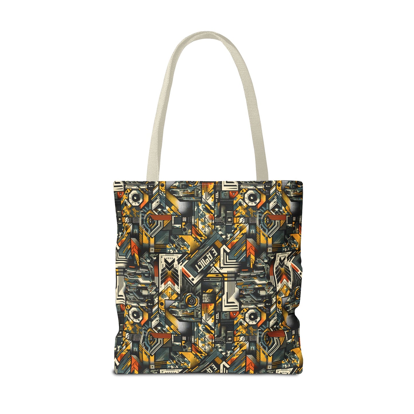 Digital Punk Futuristic Grunge Tote Bag - 8404 Design-49