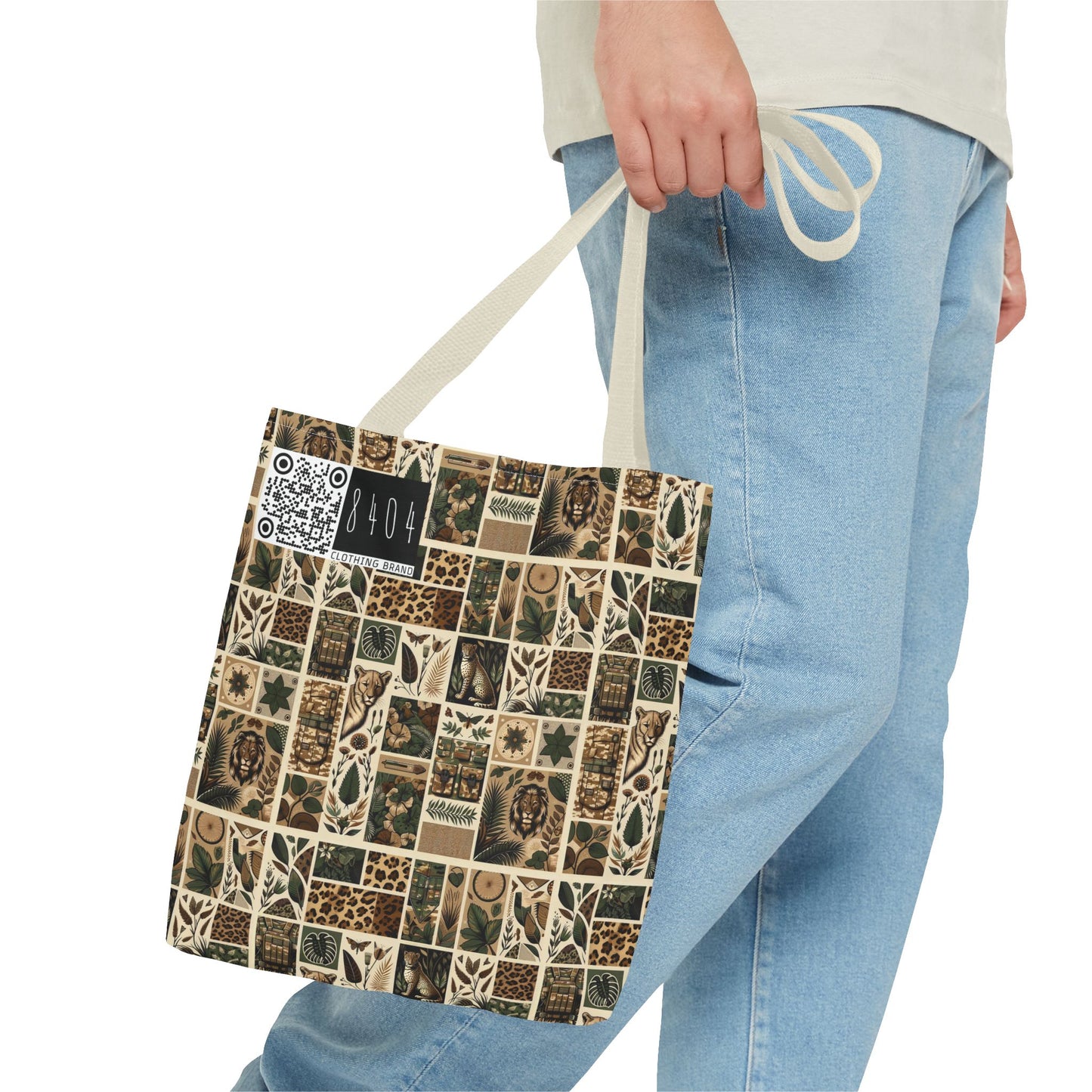 Streetwear Safari Urban Jungle Explorer Tote Bag - 8404 Design-51
