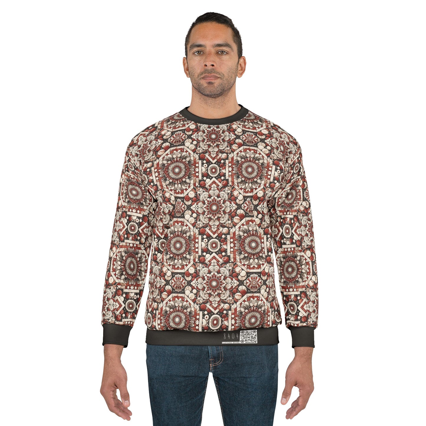 Neo Jomon Sculptural Aesthetics Artisanal Streetwear Sweatshirt - 8404 Design-55