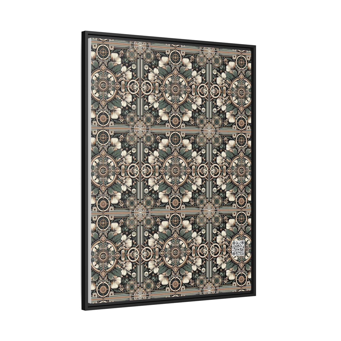 Cyber Garden Party Tech Garden Extravaganza Matte Canvas, Framed (multi-Color) - 8404 Design-66 A