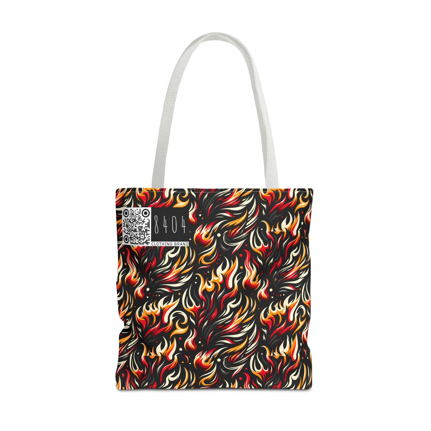 Fire & Flames Bold Streetwear Statement Tote Bag - 8404 Design-60