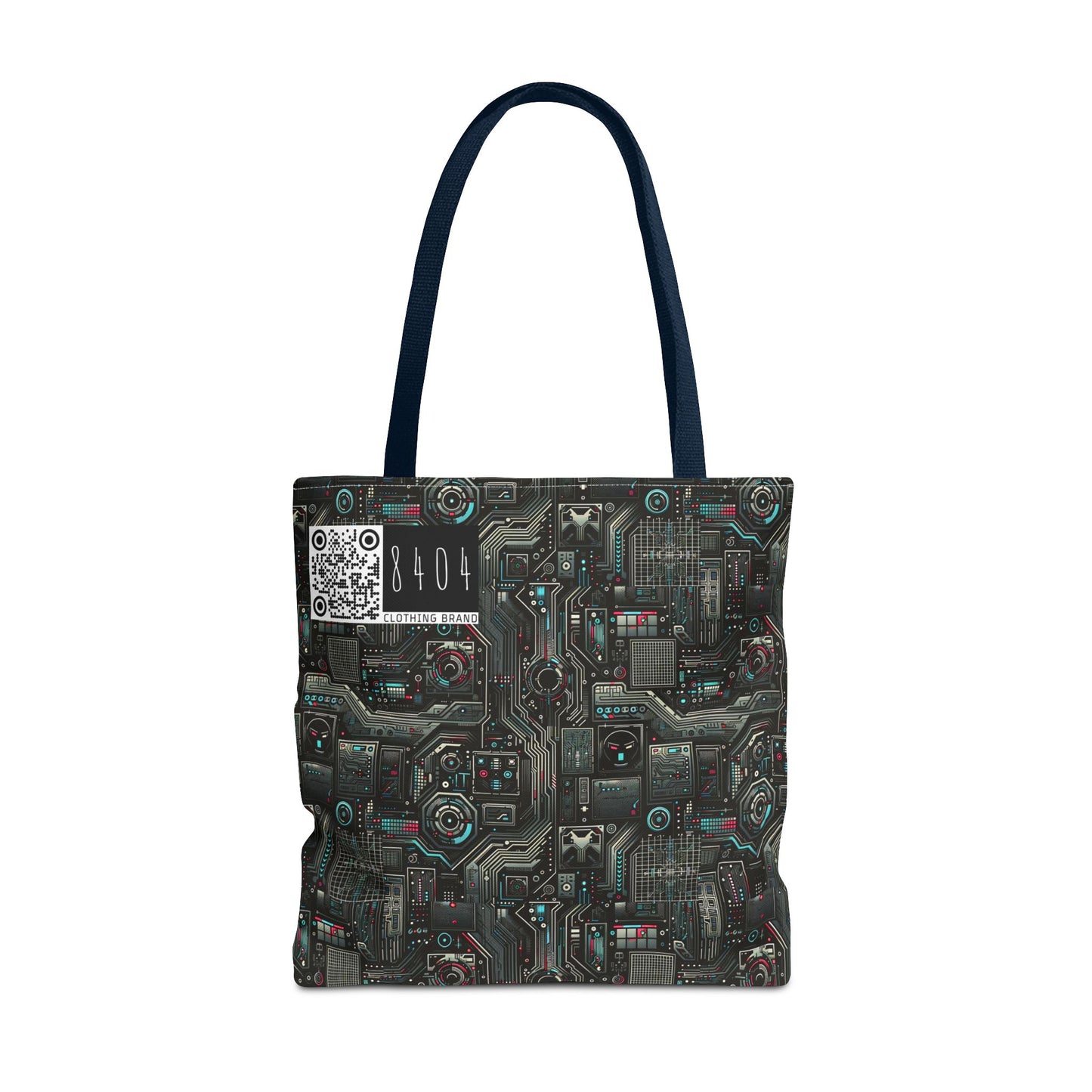 Tech Noir Aesthetics Sleek Tech Streetwear Tote Bag - 8404 Design-52