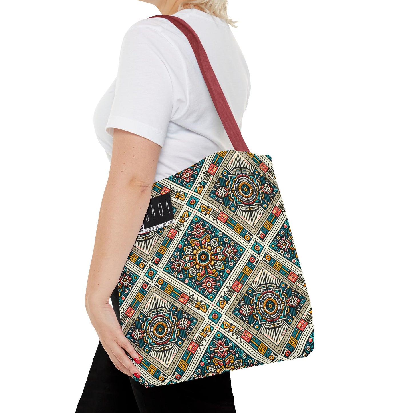 Cultural Fusion Tech Blend of Cultural Heritage With Tech-Inspired Elements Tote Bag - 8404 Design-64