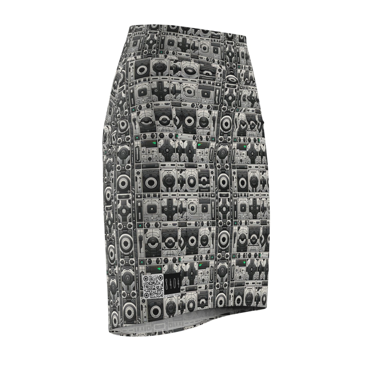 Tech Utility Aesthetics Tech-Forward Minimalism Women's Pencil Skirt - 8404 Design-60