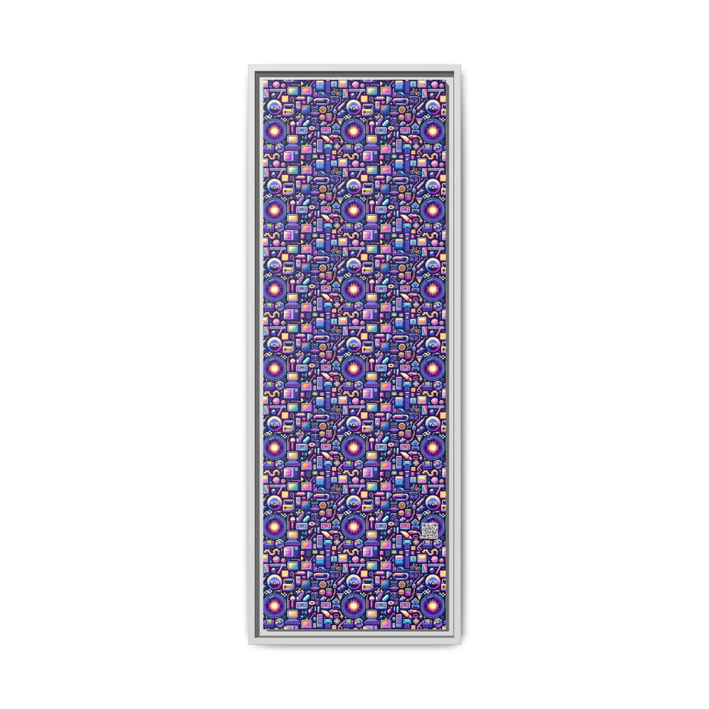 Digital Nostalgia Modern Retro Fusion Matte Canvas, Framed (multi-Color) - 8404 Design-64 B