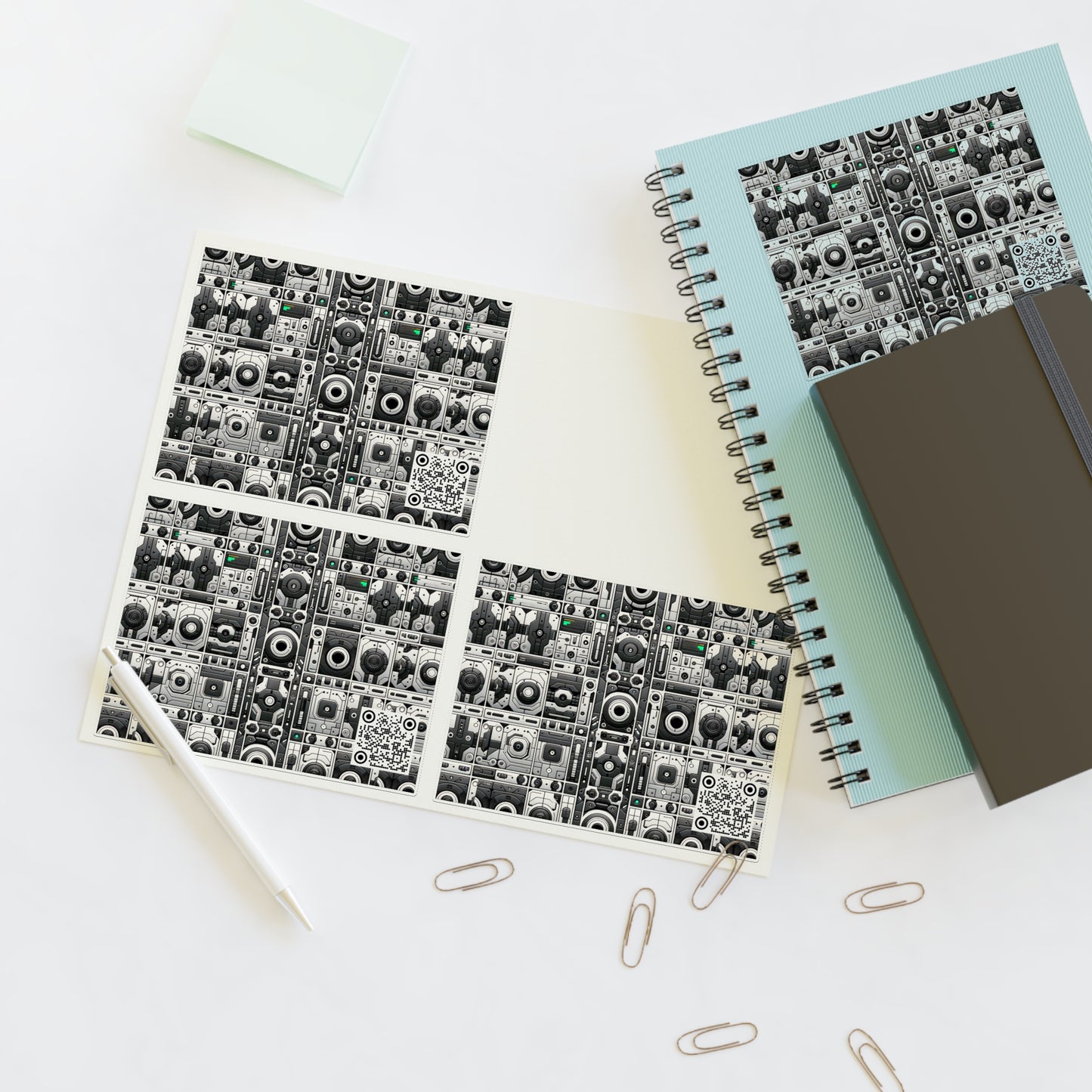 Tech Utility Aesthetics Tech-Forward Minimalism Sticker Sheets - 8404 Design-60