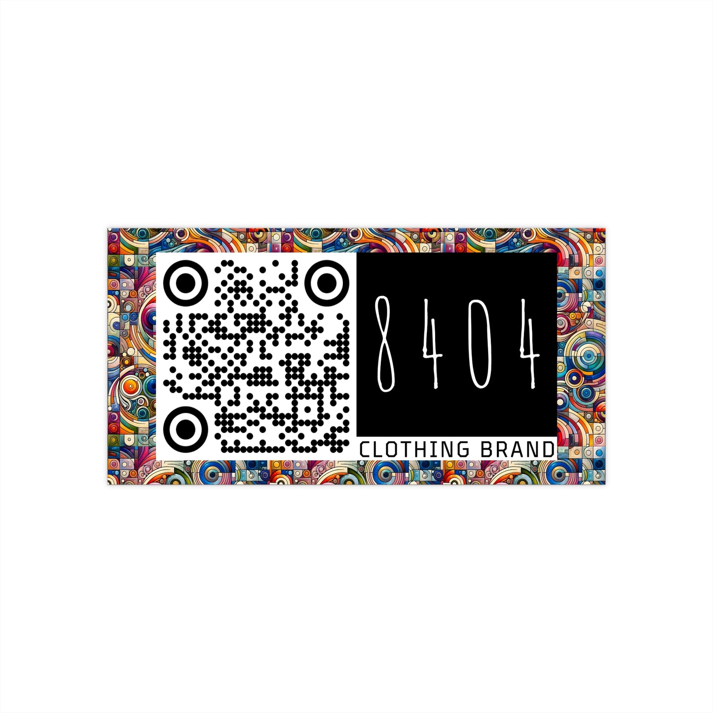 Digital Artistic Expression Artistic Streetwear Bumper Sticker - 8404 Design-49