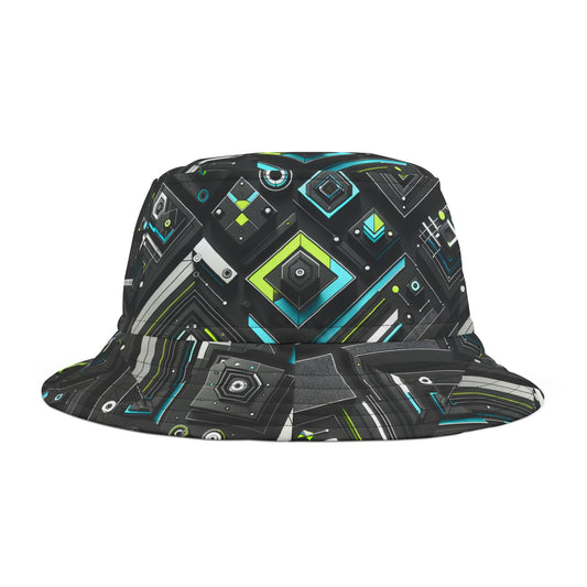 Tech-Infused Activewear Modern Tech Minimalism Bucket Hat - 8404 Design-49