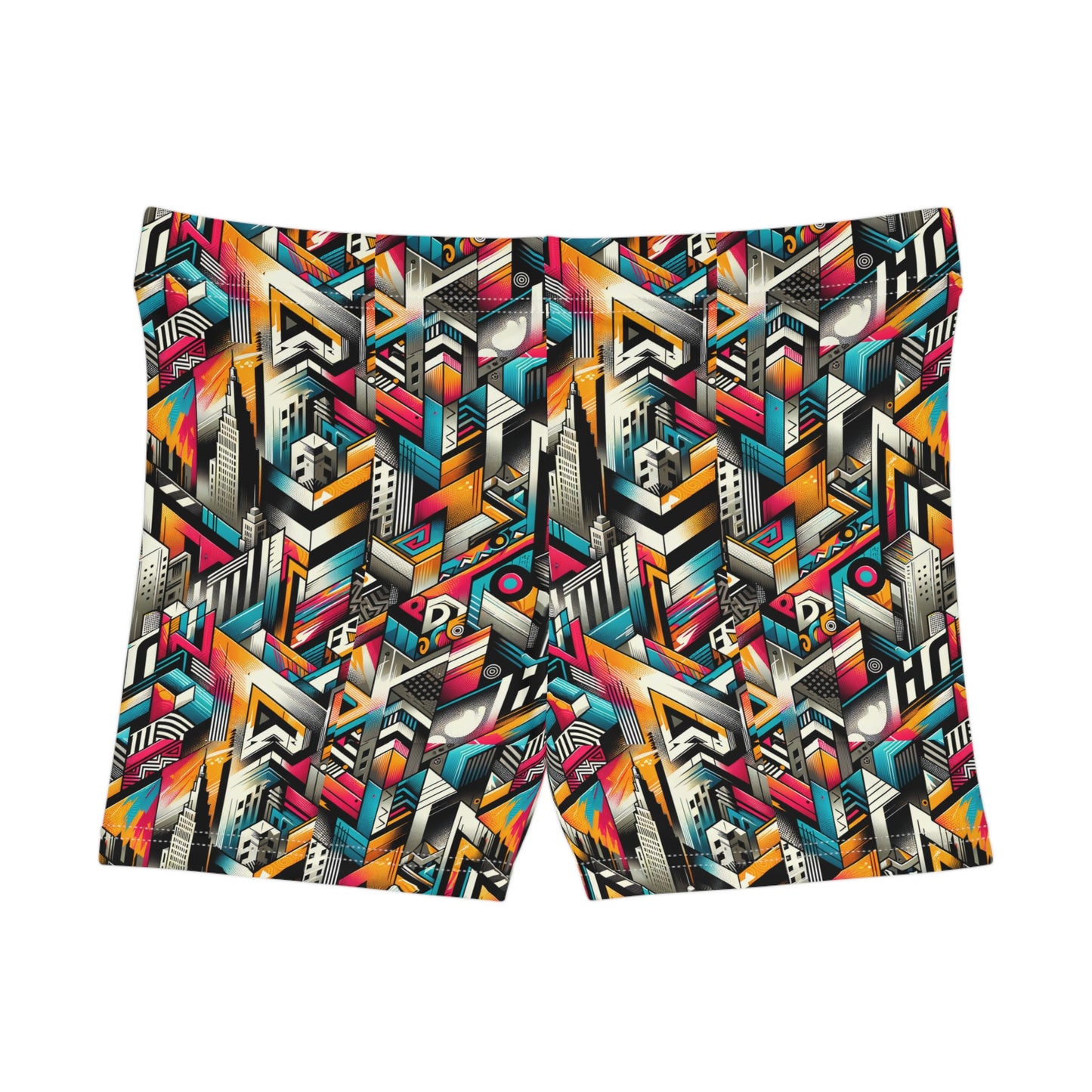 Graffiti Revival Urban Street Art Women's Shorts - 8404 Design-62