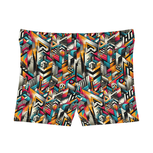Graffiti Revival Urban Street Art Women's Shorts - 8404 Design-62