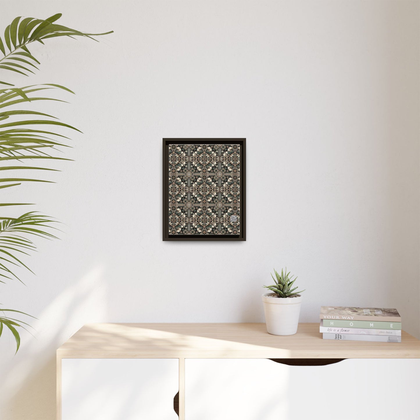 Cyber Garden Party Tech Garden Extravaganza Matte Canvas, Framed (multi-Color) - 8404 Design-66 A
