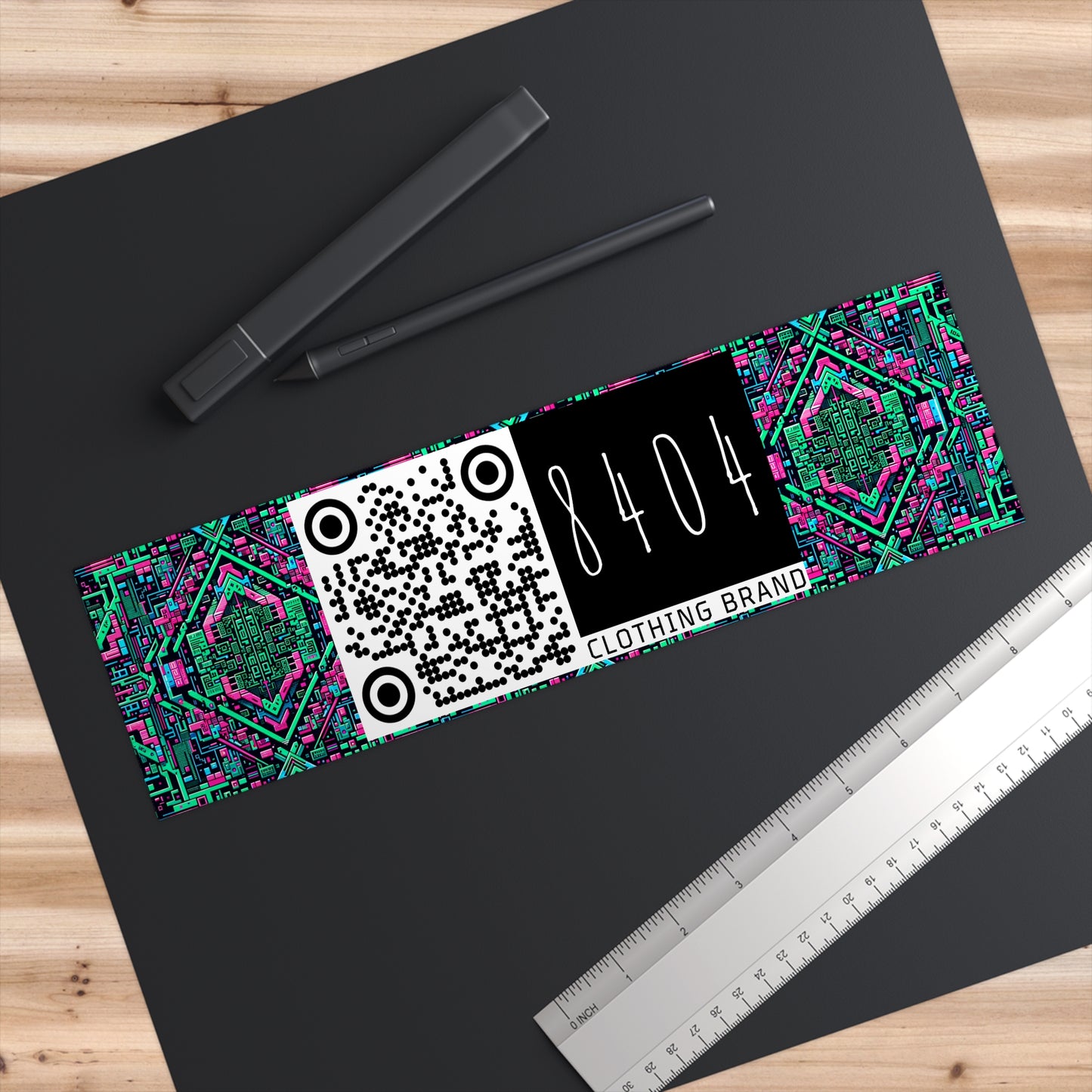 Digital Glitch Vibes Tech-Inspired Streetwear Bumper Sticker - 8404 Design-71