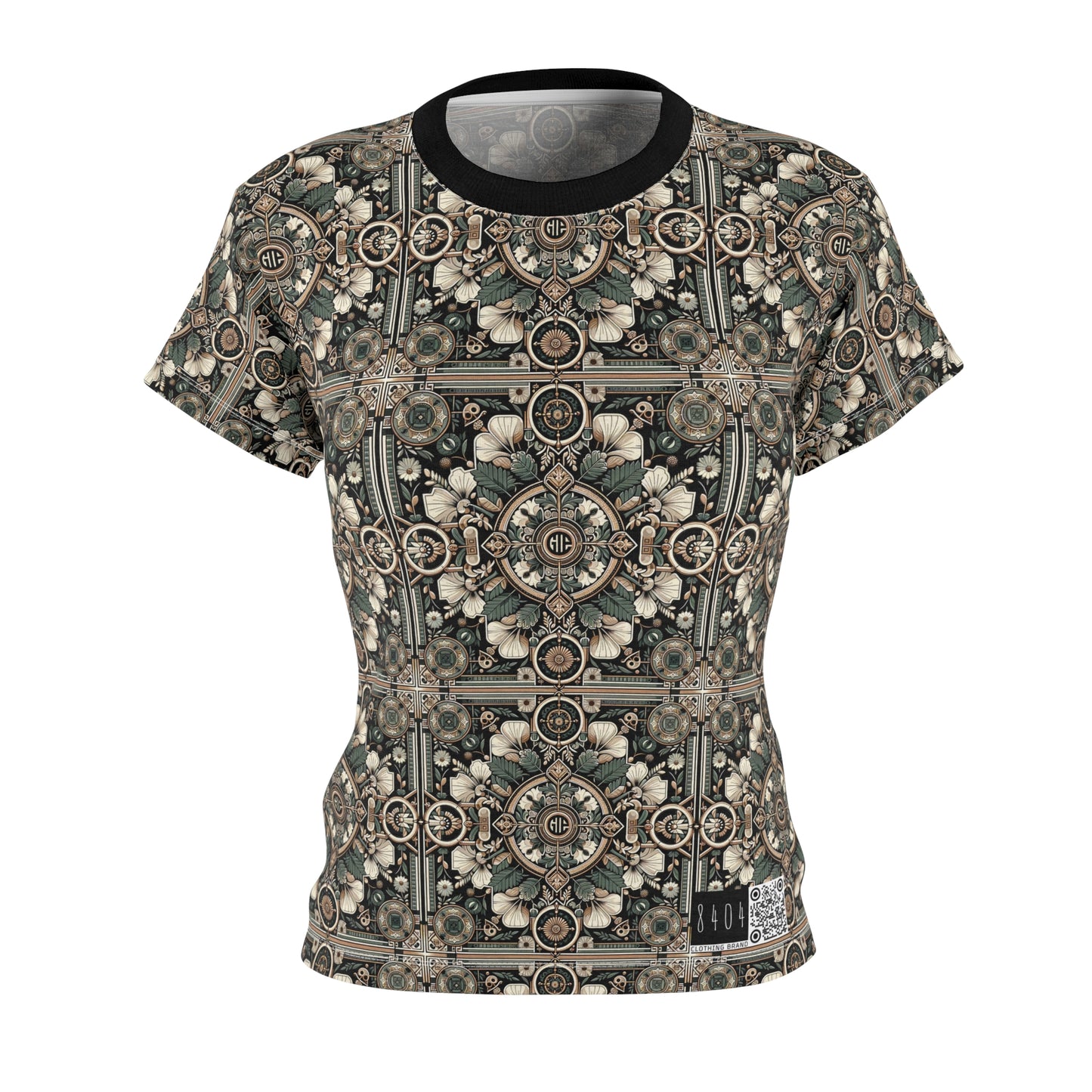 Cyber Garden Party Tech Garden Extravaganza Women's Cut & Sew Tee - 8404 Design-66