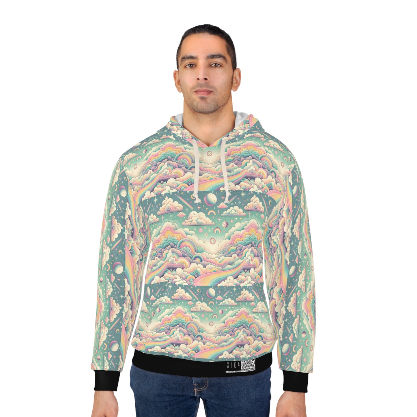 Digital Dreamland Whimsical and Nostalgic Streetwear With a Digital Twist Pullover Hoodie - 8404 Design-65