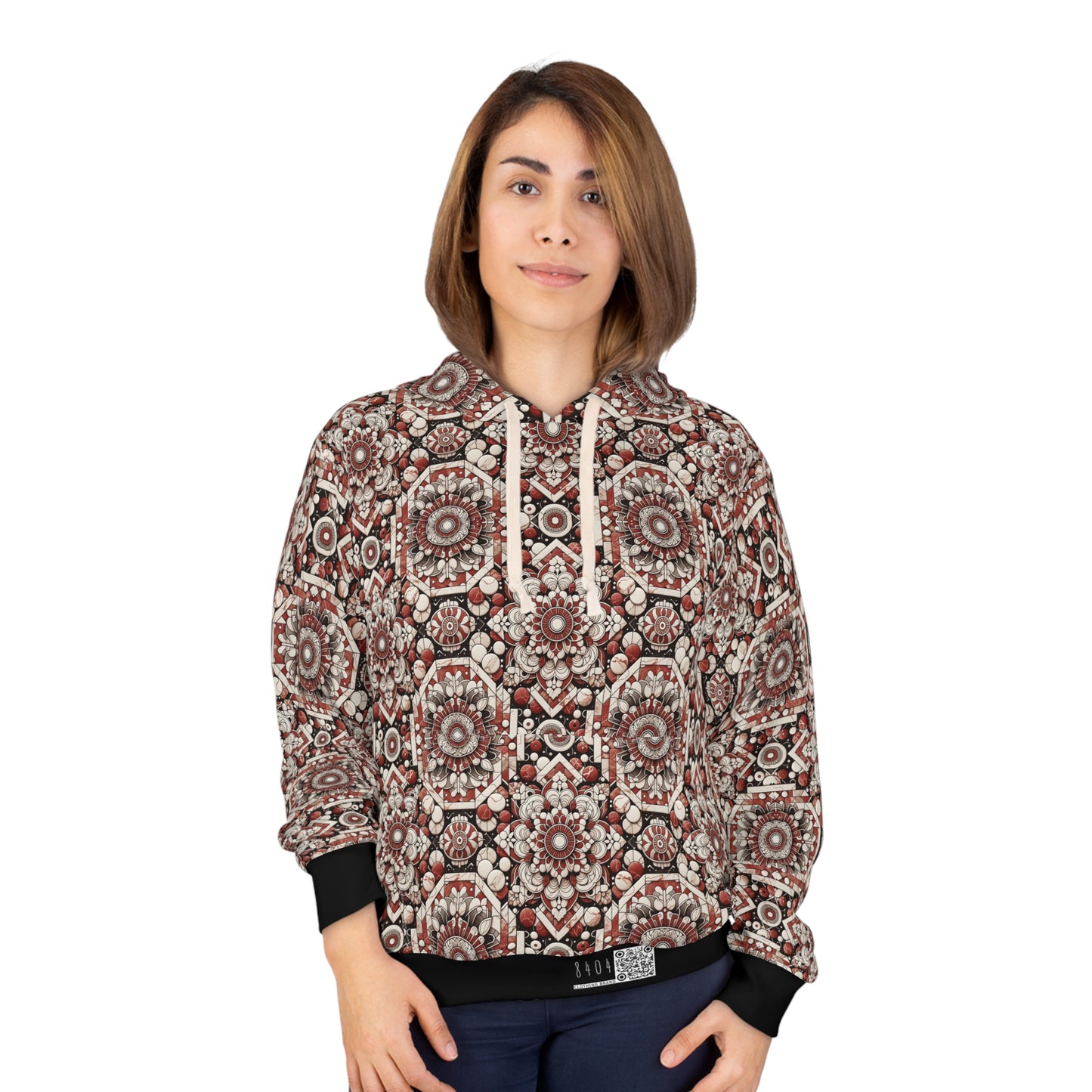 Neo Jomon Sculptural Aesthetics Artisanal Streetwear Pullover Hoodie - 8404 Design-55