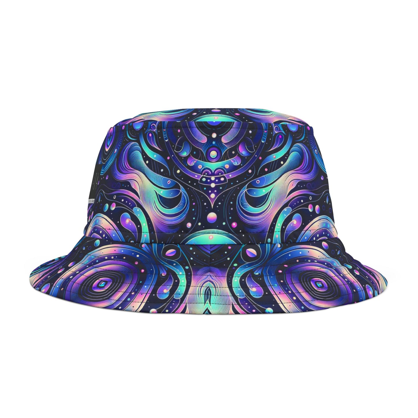 Iridescent Tech Fusion Tech-Forward Streetwear Bucket Hat - 8404 Design-62