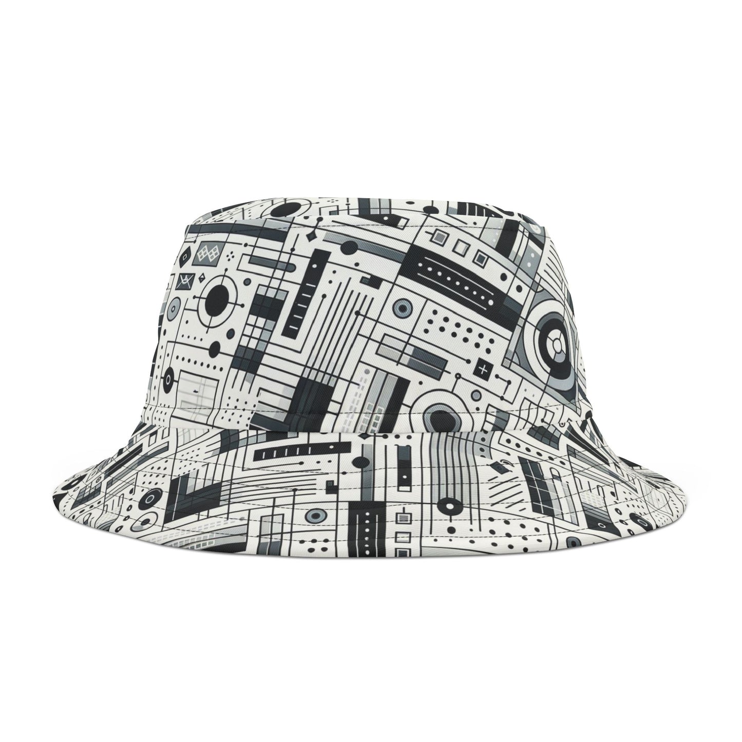 Digital Minimalism Minimalist Tech Bucket Hat - 8404 Design-53