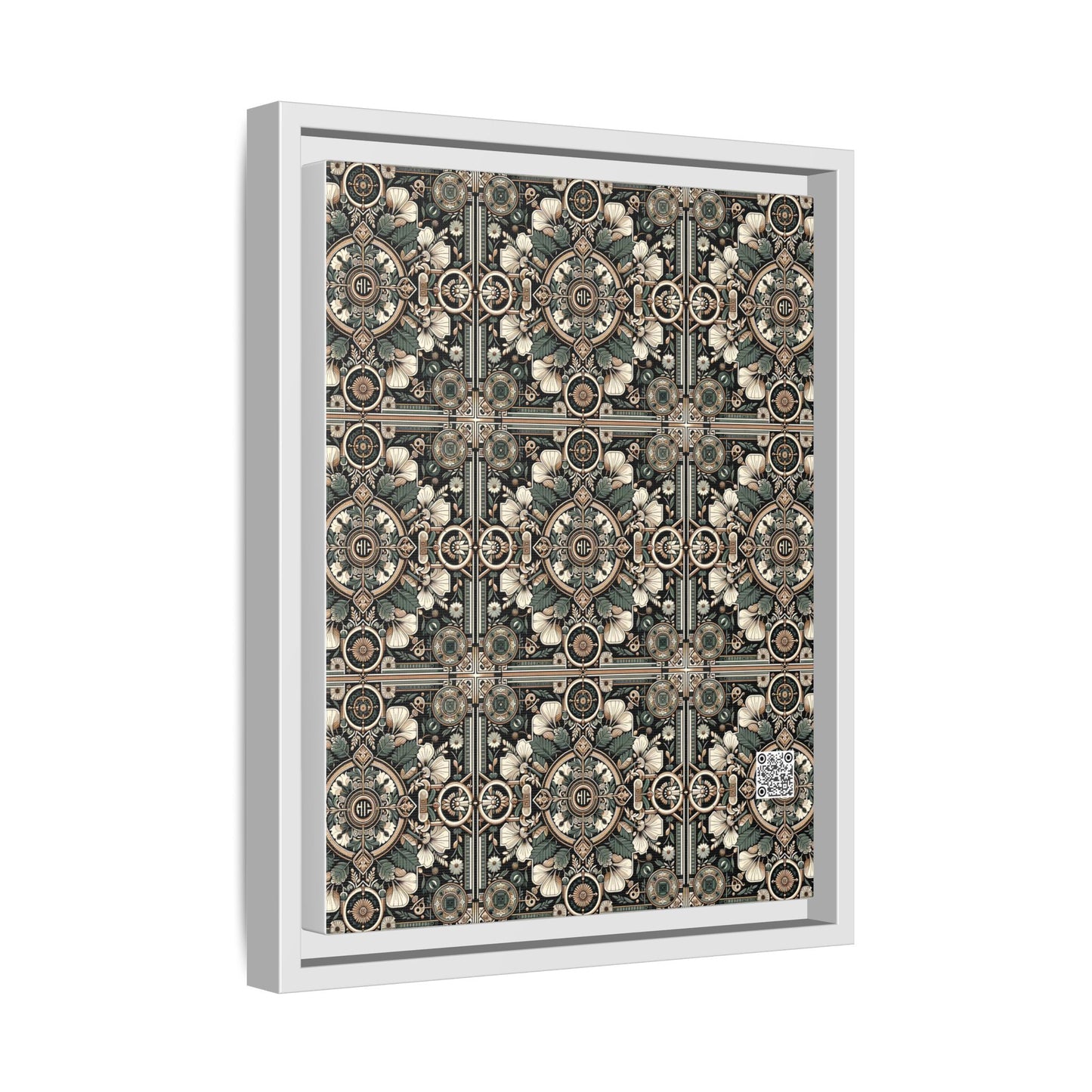 Cyber Garden Party Tech Garden Extravaganza Matte Canvas, Framed (multi-Color) - 8404 Design-66 A