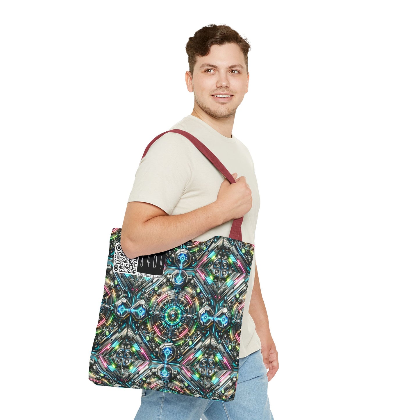 Tech-Infused Futurism Futuristic Tech Tote Bag - 8404 Design-53