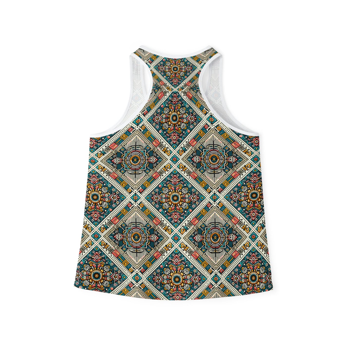 Cultural Fusion Tech Blend of Cultural Heritage With Tech-Inspired Elements Women's Tank Top - 8404 Design-64