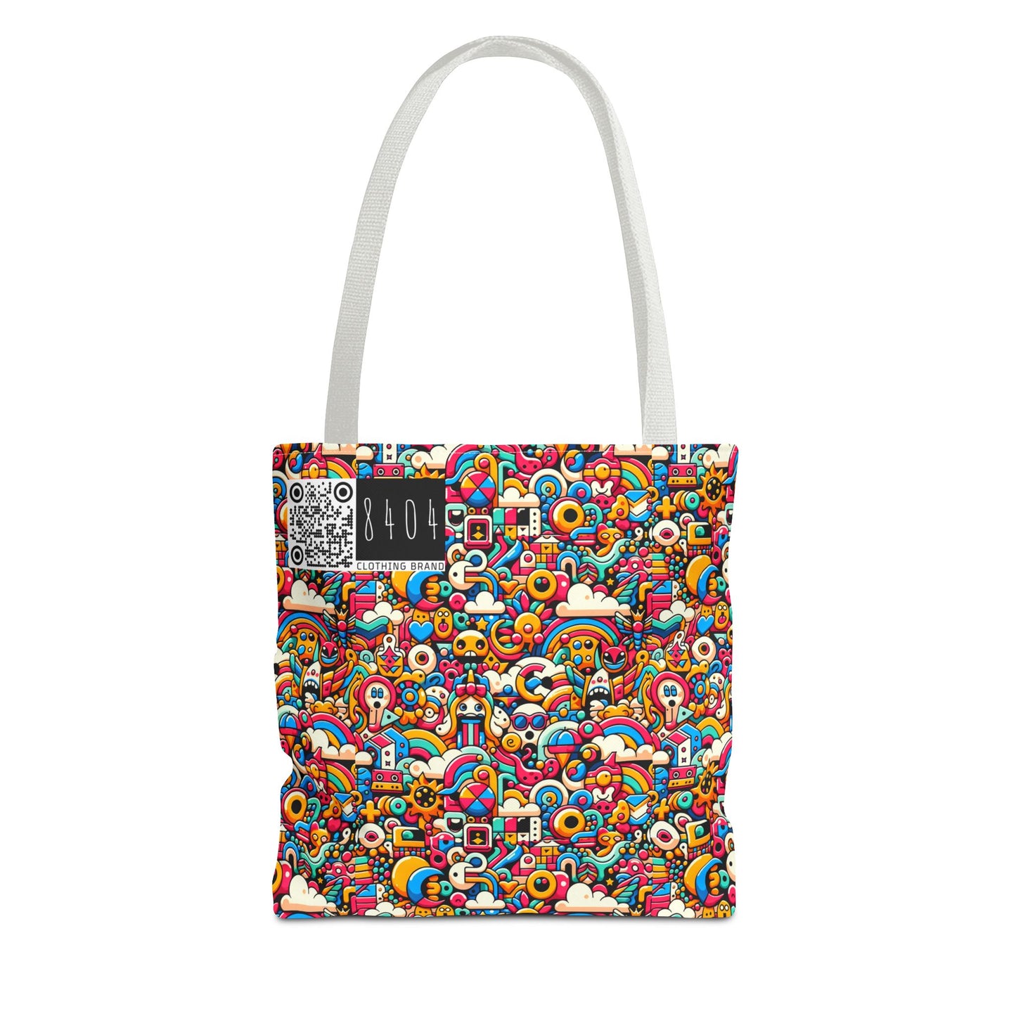 Neon Pop Playful Pop Culture Mashup Tote Bag - 8404 Design-62