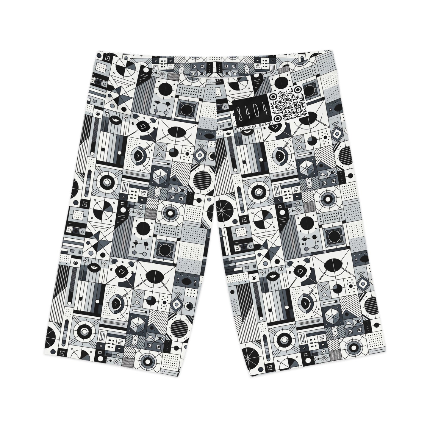 Digital Minimalism Minimalist Tech Women's Bike Shorts - 8404 Design-65