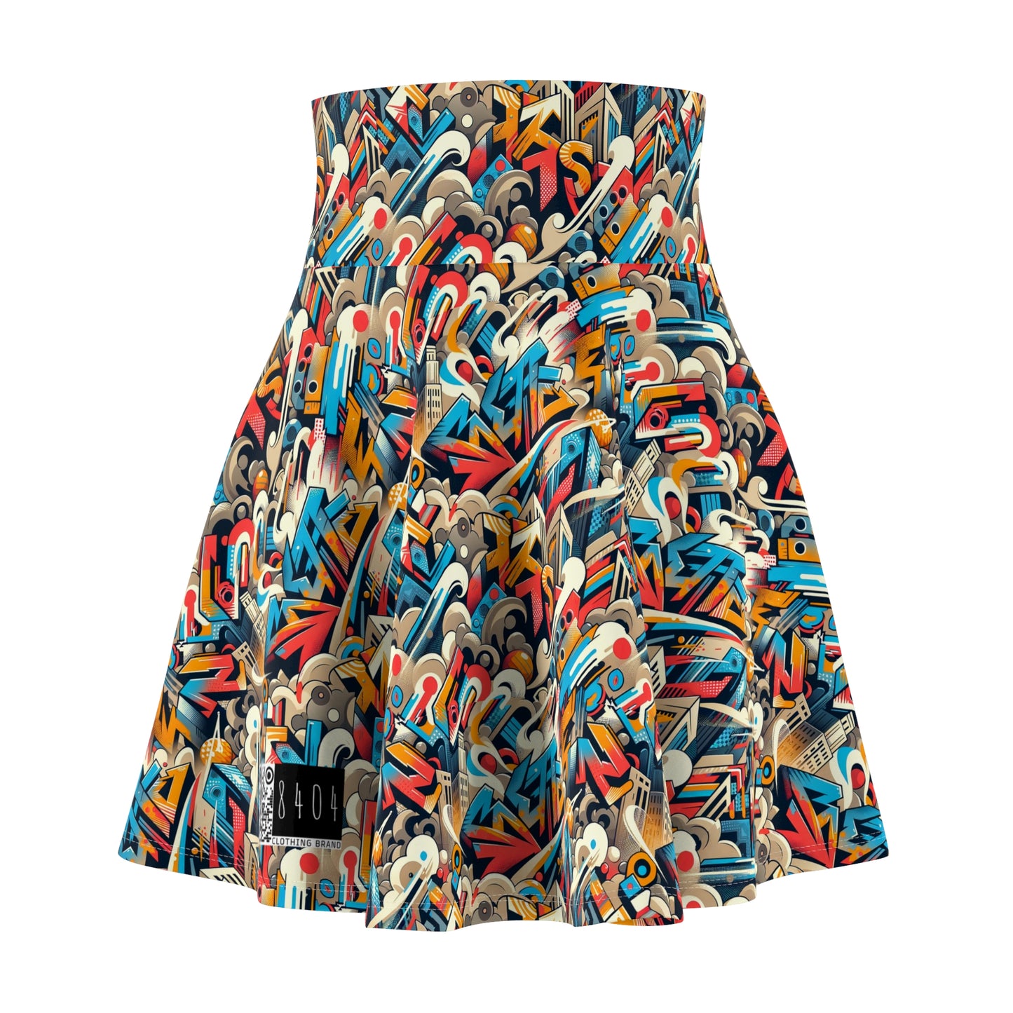 Neo-Traditional Street Art Modern Street Art Fusion Women's Skater Skirt - 8404 Design-44