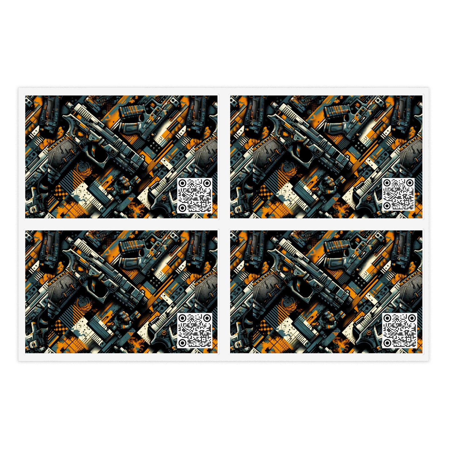 Digital Punk Futuristic Grunge Sticker Sheets - 8404 Design-47