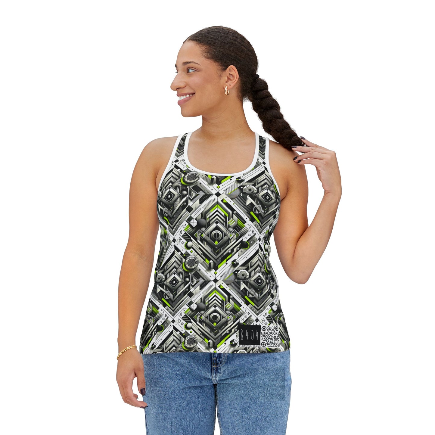 Elevated Sporty Tech Tech-Forward Streetwear Women's Tank Top - 8404 Design-70