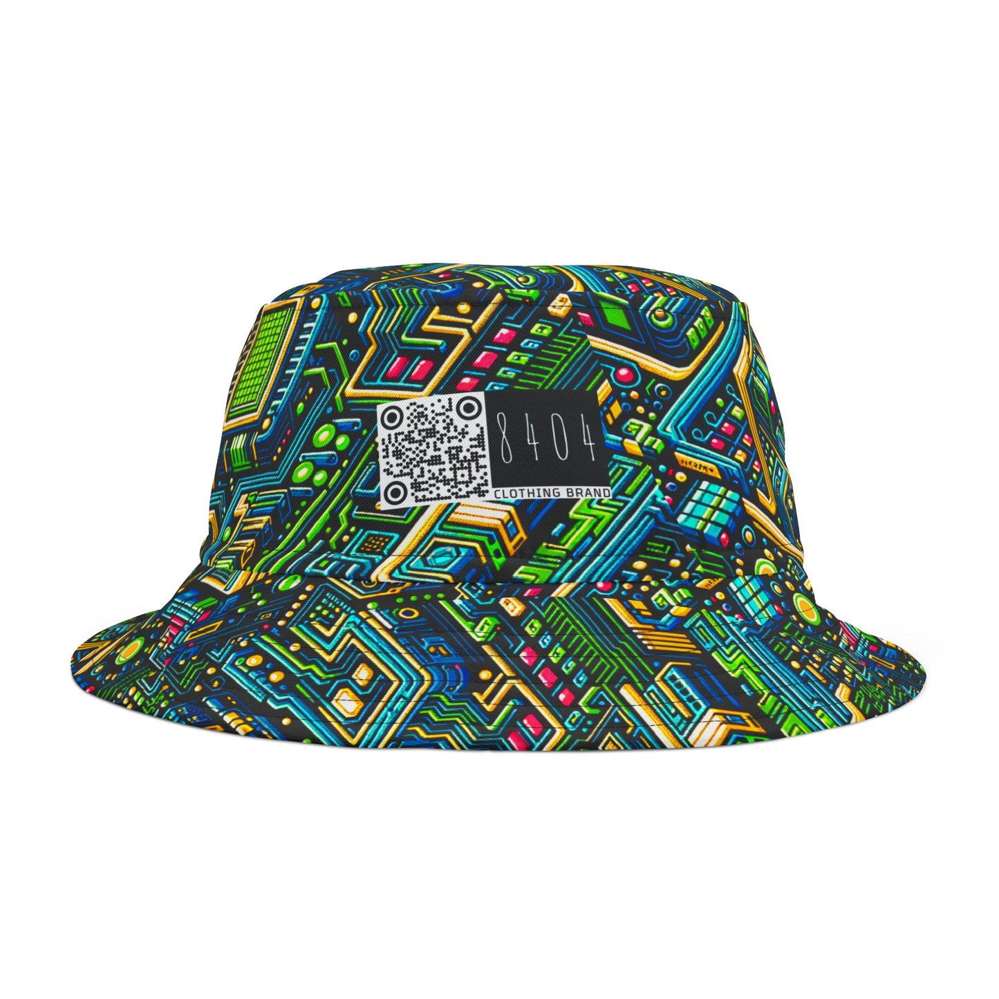 Digital Nomad Chic Cyberpunk Tech Bucket Hat - 8404 Design-47