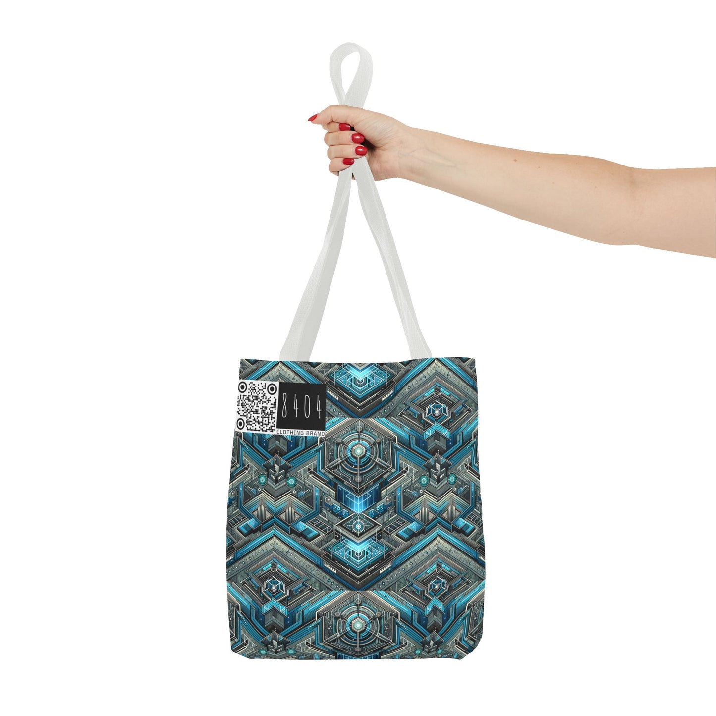 Tech-Infused Futurism Sleek Tech Edge Tote Bag - 8404 Design-49