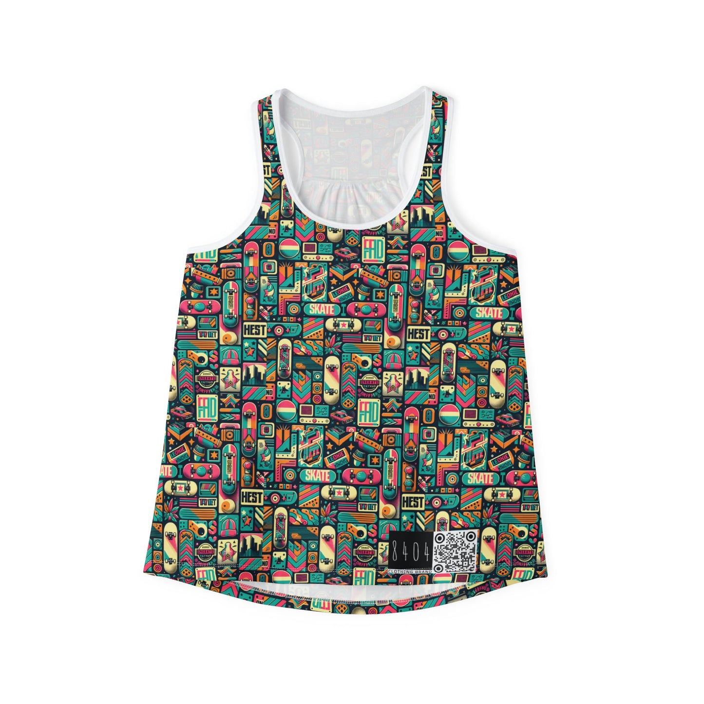 Skate Culture Revival Urban Retro Cool Women's Tank Top - 8404 Design-61