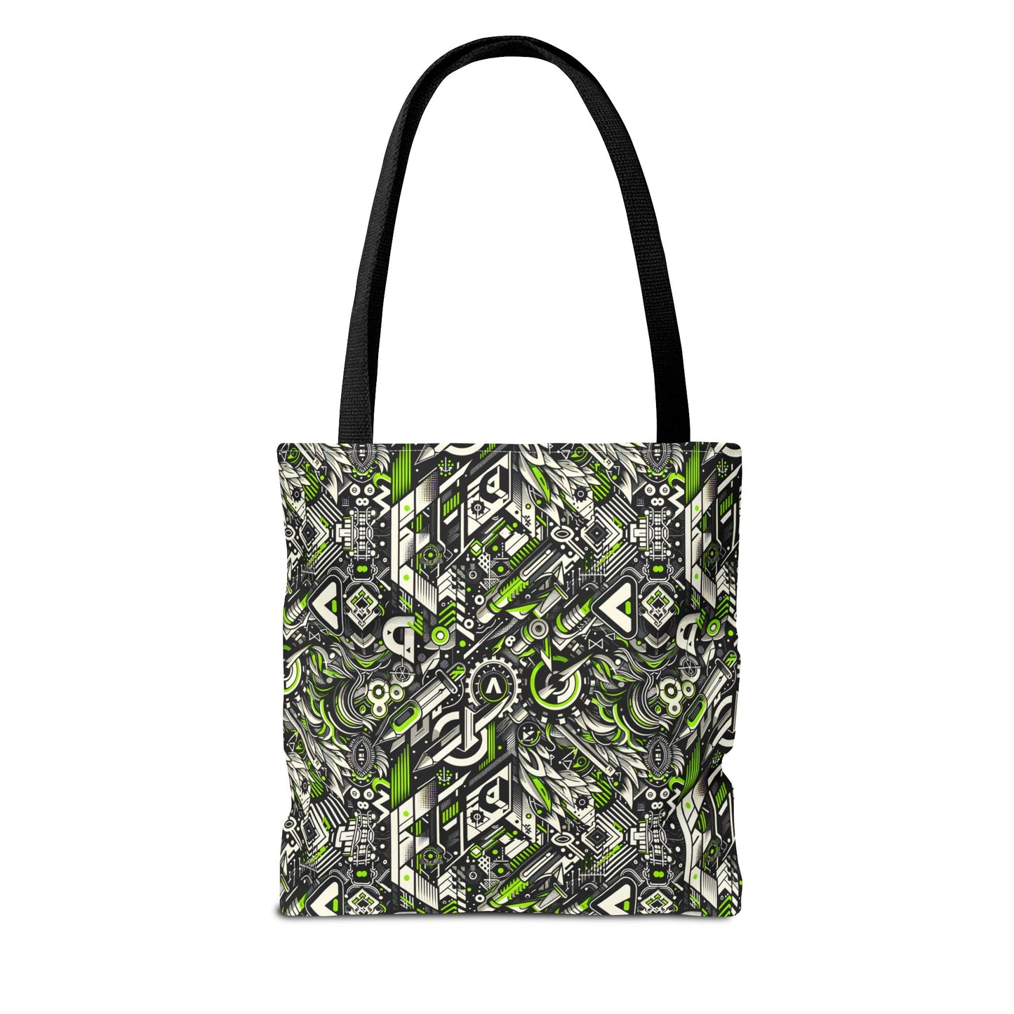 Graffiti Tech Fusion Bold Streetwear Fusion Tote Bag - 8404 Design-59