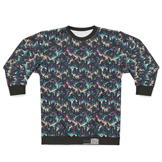 Digital Rebellion Tech-Inspired Streetwear Sweatshirt - 8404 Design-51