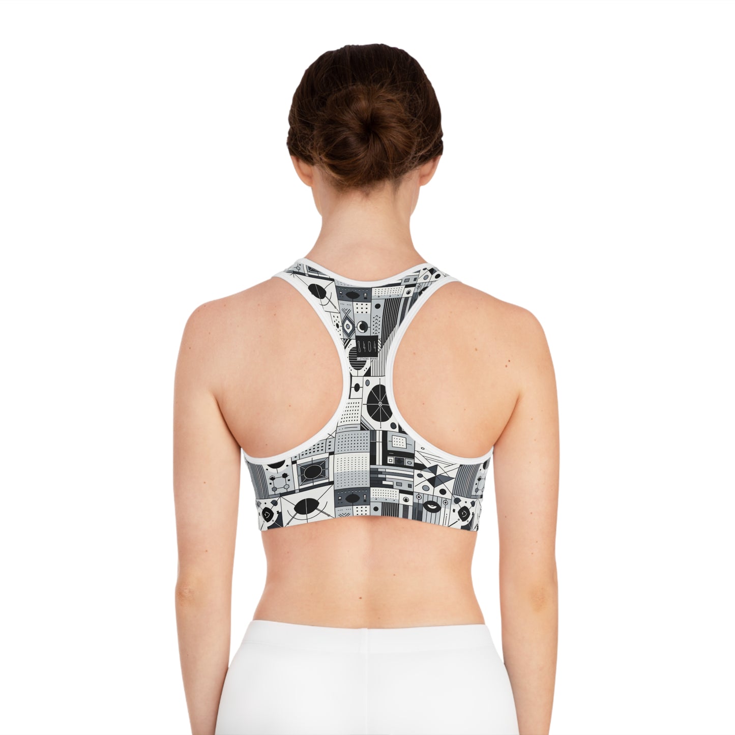 Digital Minimalism Minimalist Tech Sports Bra - 8404 Design-65
