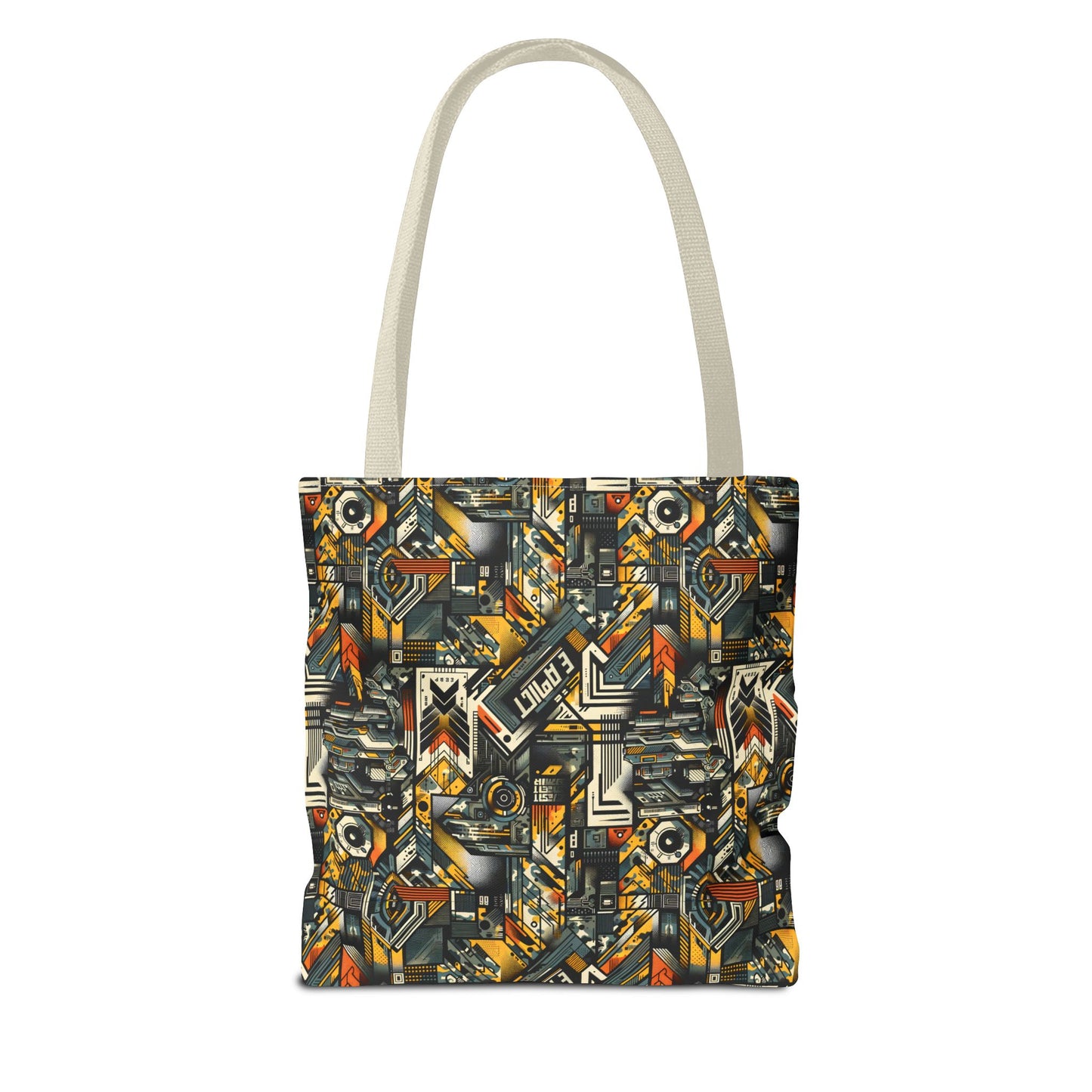 Digital Punk Futuristic Grunge Tote Bag - 8404 Design-49