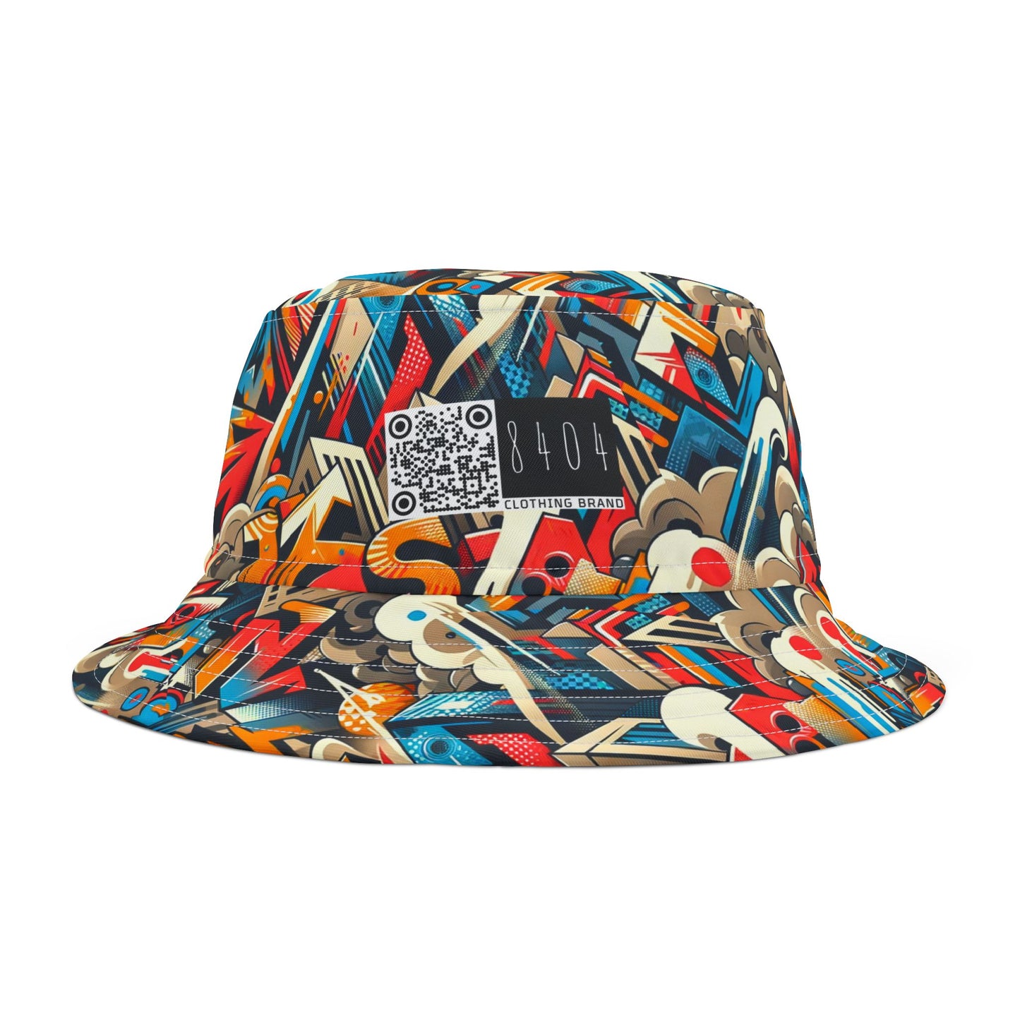 Neo-Traditional Street Art Modern Street Art Fusion Bucket Hat - 8404 Design-44
