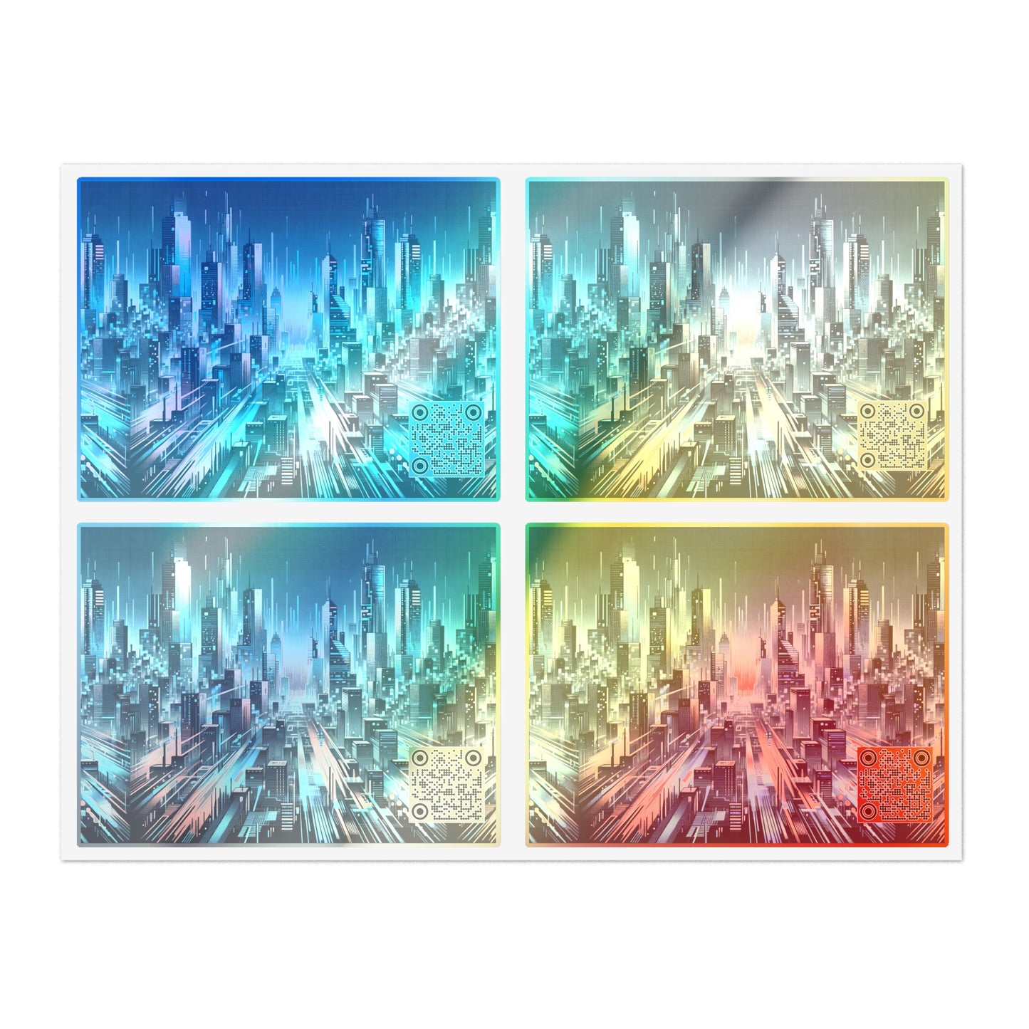 Digital Motion Futuristic Tech Sticker Sheets - 8404 Design-68
