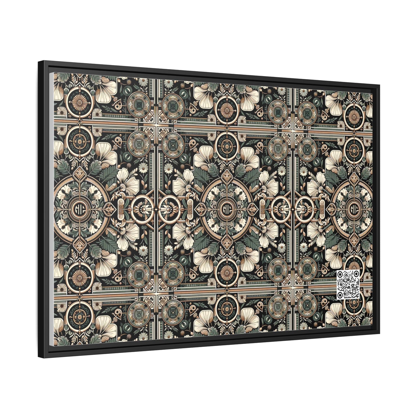 Cyber Garden Party Tech Garden Extravaganza Matte Canvas, Framed (multi-Color) - 8404 Design-66 A