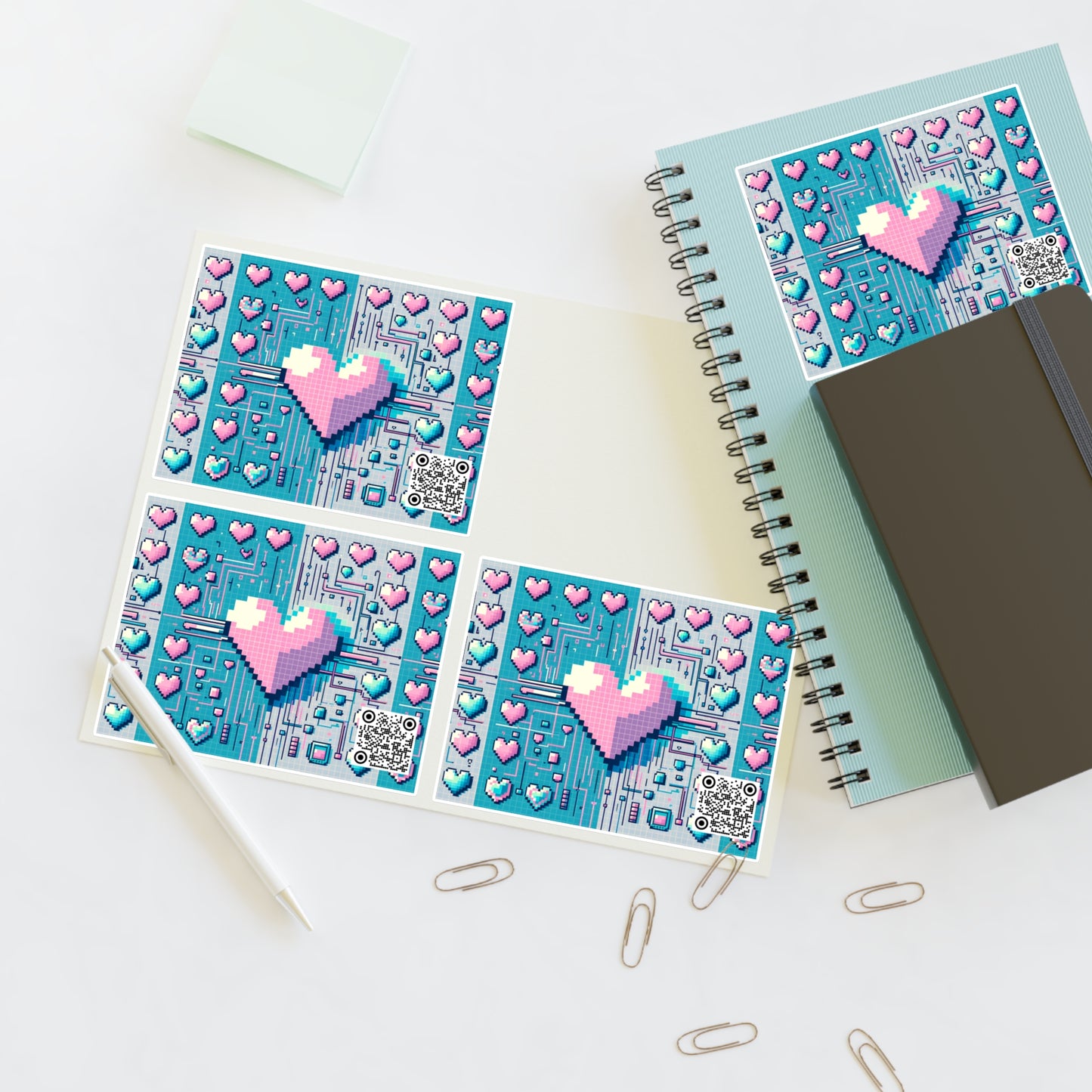 Digital Romance Modern Tech Romance Sticker Sheets - 8404 Design-44