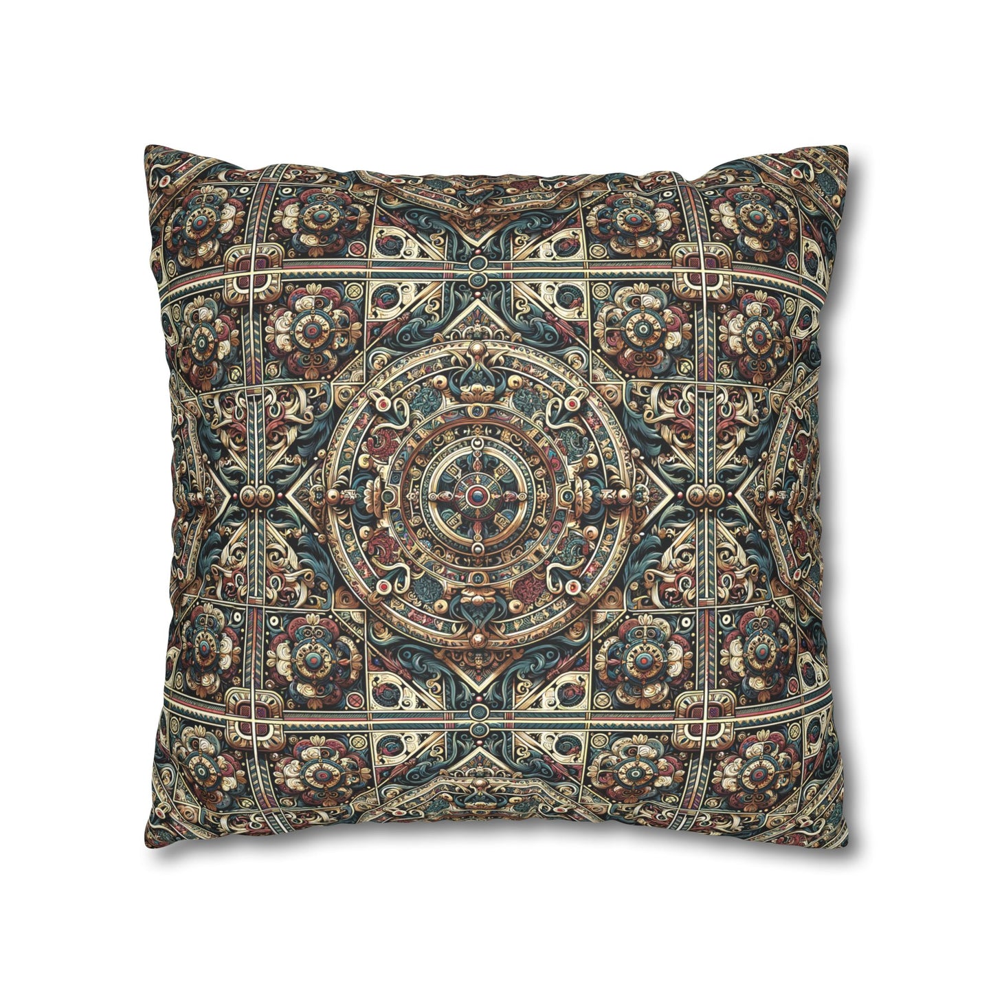 Urban Renaissance Historical Fusion With Street Edge Faux Suede Square Pillowcase - 8404 Design-57